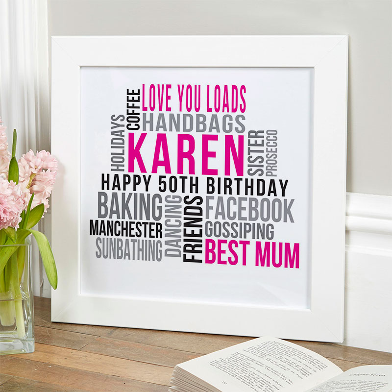 Personalized 50th Birthday Gifts For Her