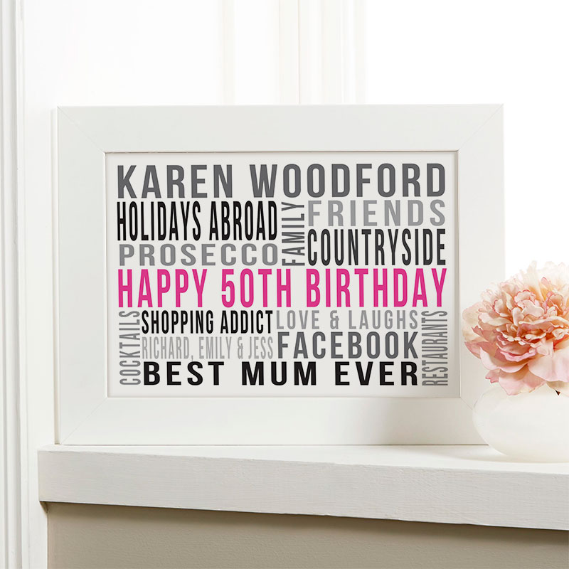 Personalized 50th Birthday Gifts For Her
