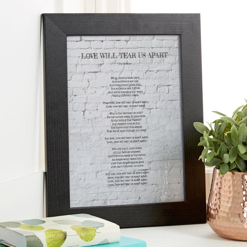 Personalized Song Lyrics Print or Canvas | An Easy to Create