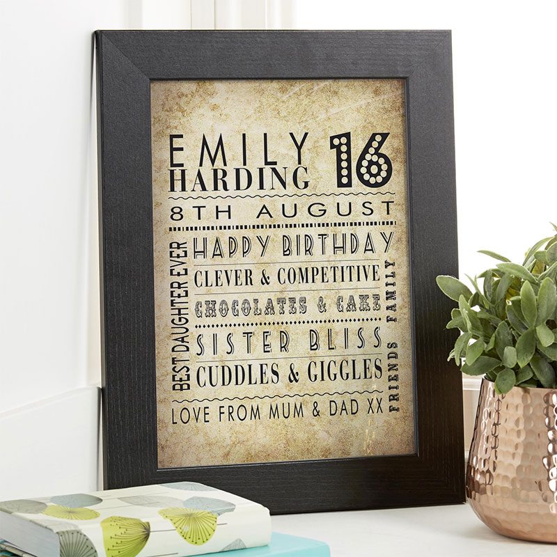 Personalized First Birthday Gift / Picture Frame With Name and Date / 1st  Birthday Keepsake - Etsy