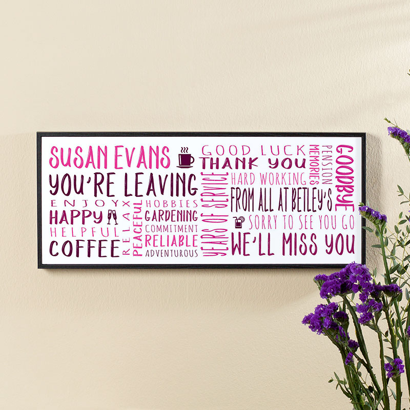 Retirement Gifts for Women / Custom Retirement Art / Retirement